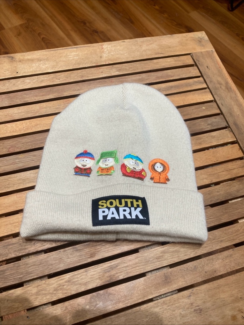 South Park Embroidered Character Beanie - Cream